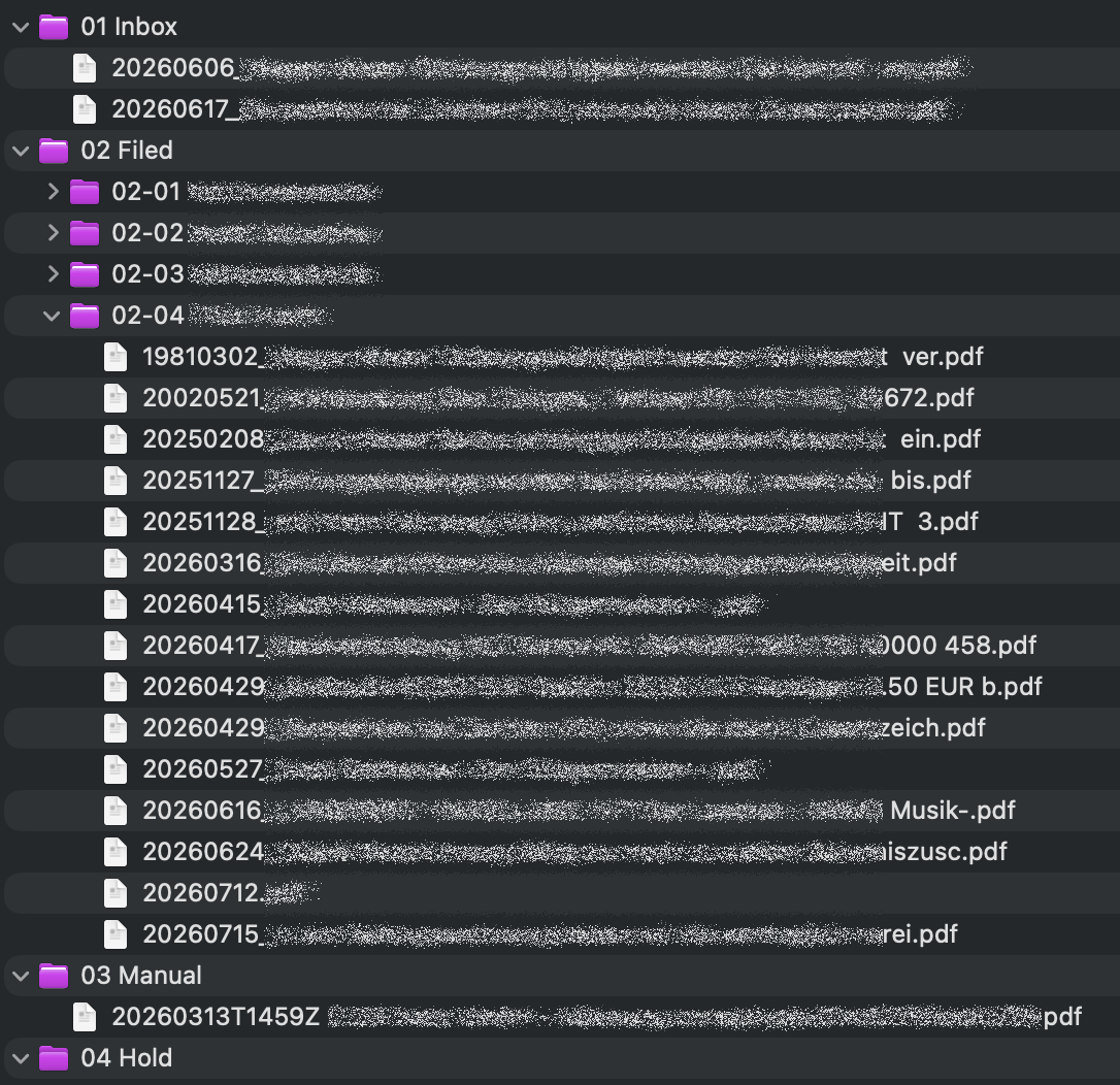 Filing workflow