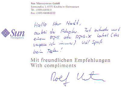 Postkarte von Sun