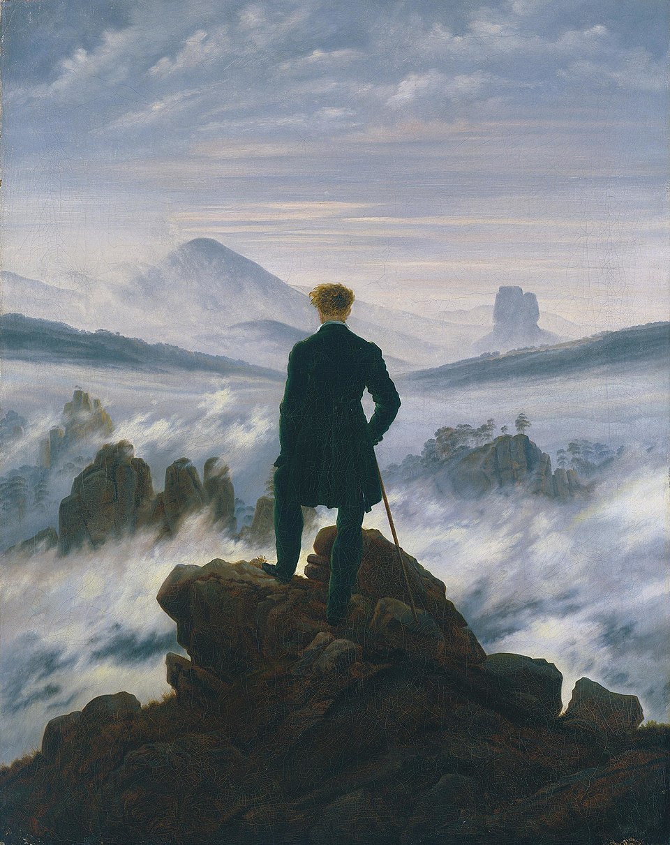 Wanderer Above the Sea of Fog, Caspar David Friedrich, 1818
