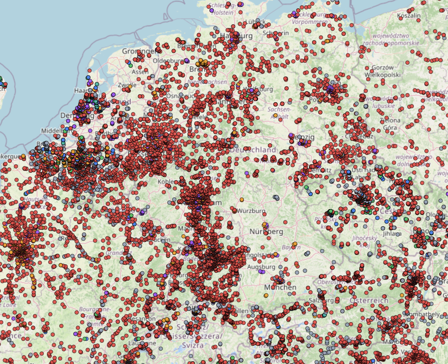 Speed cameras in Europe